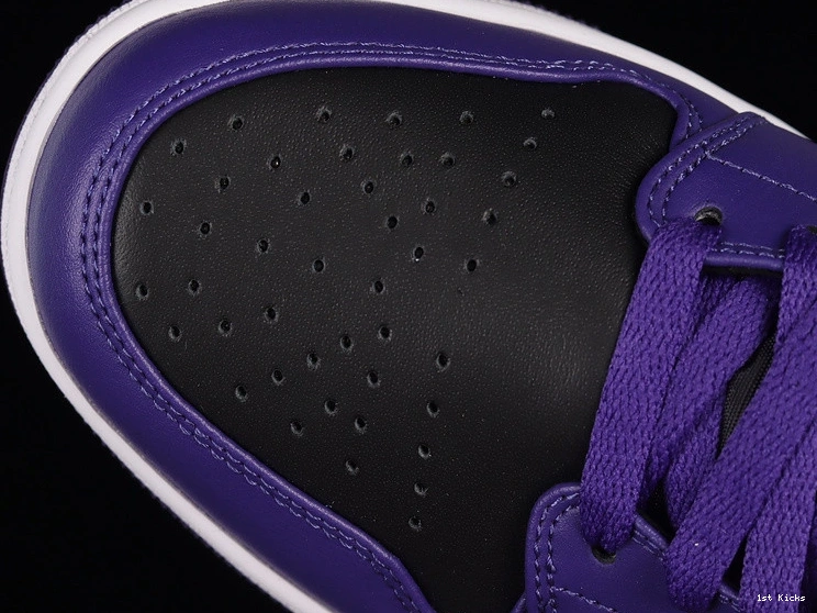 1 (Women's) - Black Jordan Purple BQ6472-051 Mid 0908